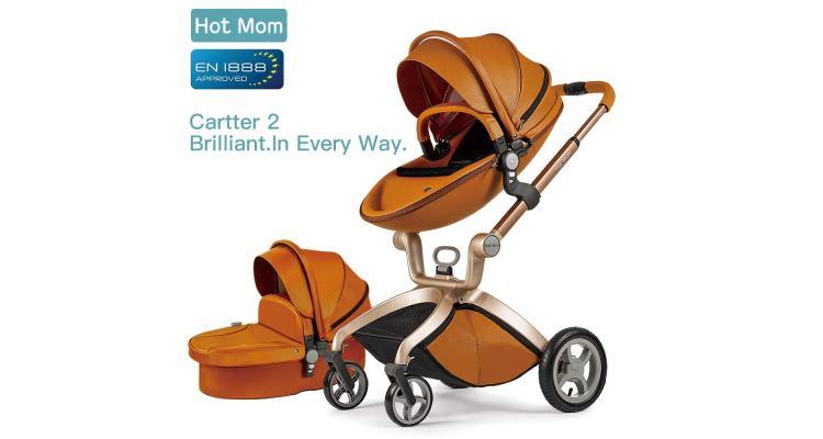 Hot-Mom Kombikinderwagen-mit mit Buggyaufsatz und Babywanne